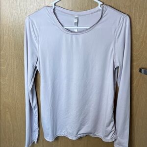 Fabletics Light Purple Long Sleeve Top